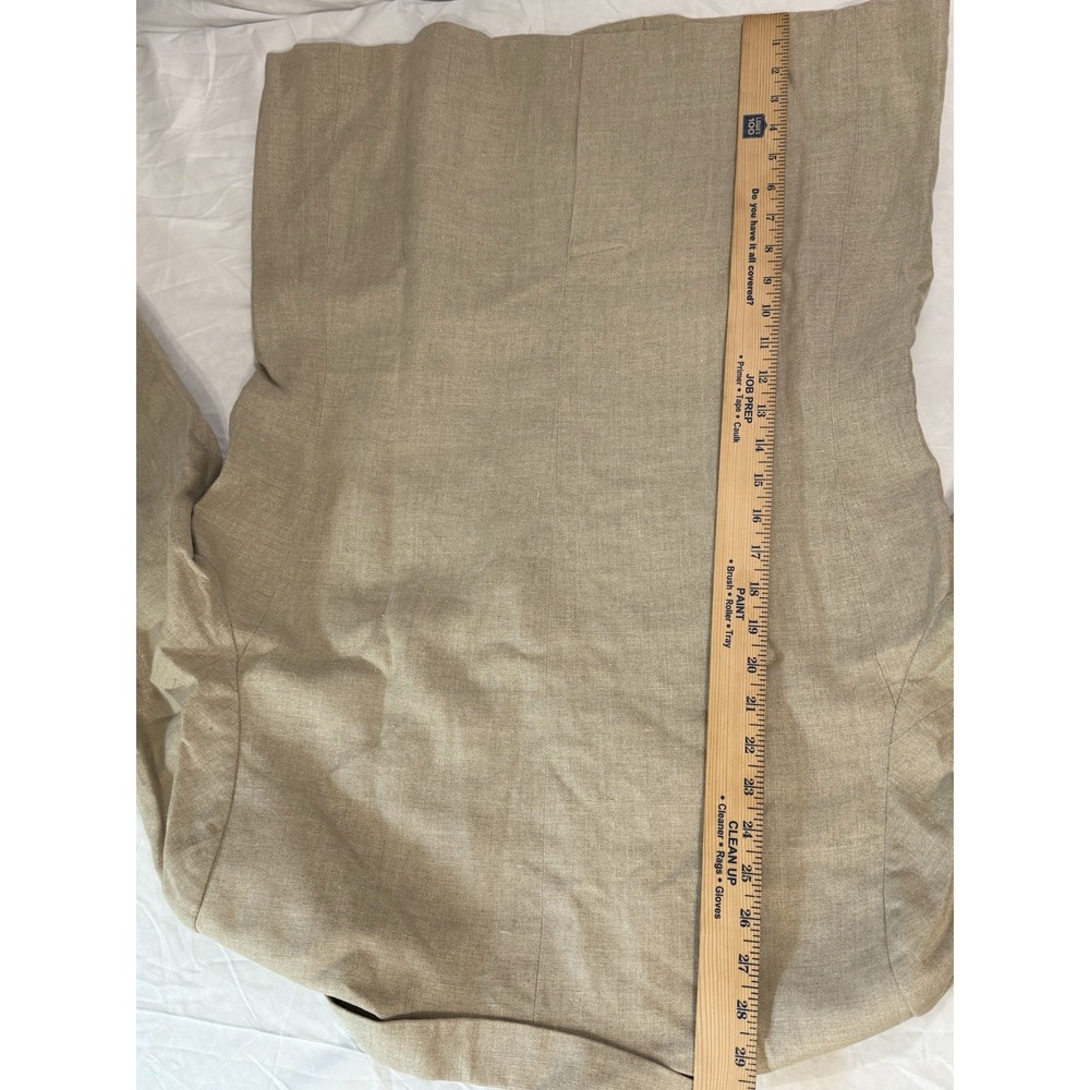 L.L. Bean Vtg ‎ blazer/coat Brushed Cotton Tan/Beige work/business 3/4 Sleeves - Picture 14 of 15